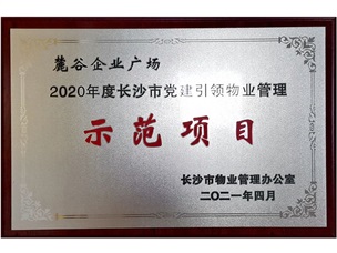 2020年長(zhǎng)沙市黨建引領(lǐng)示范項(xiàng)目