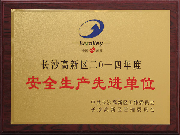 2014年度安全生產(chǎn)先進單位