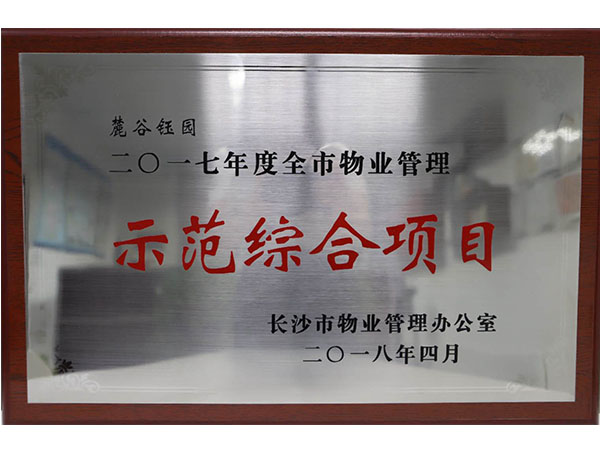 2017年度全市物業(yè)管理示范綜合項目